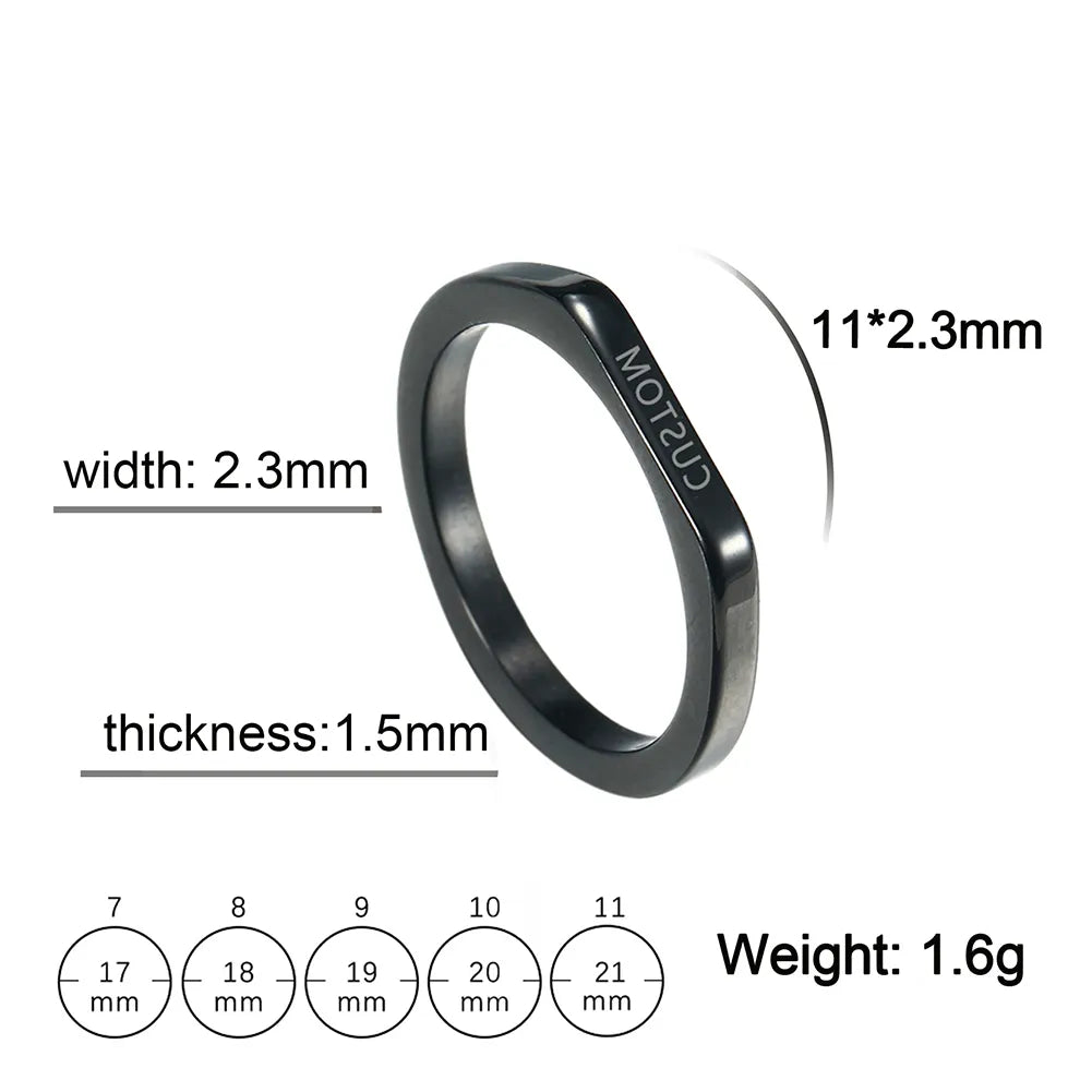 Personalisierter Edelstahl Ring "Amo da pesca no.145" - PITANI