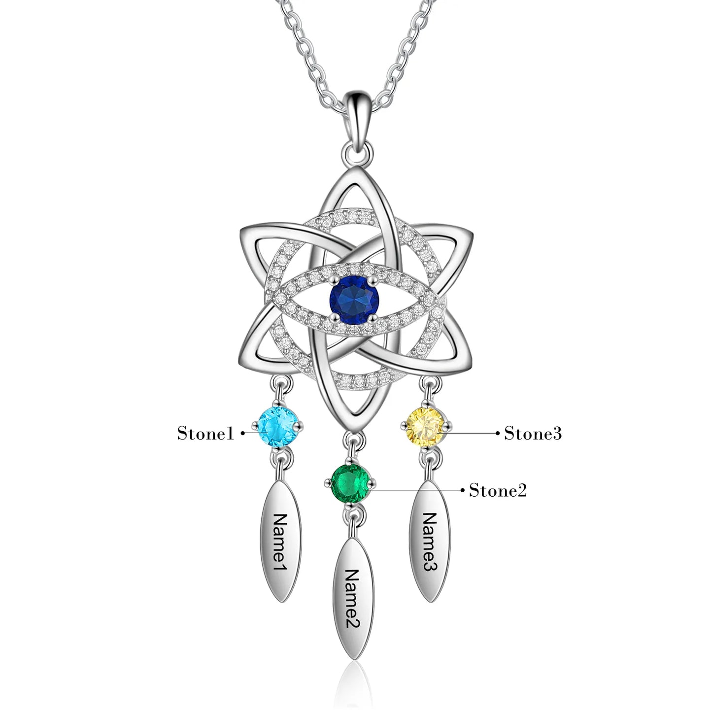 Personalisierte Edelstahl Halskette "Nodo Celtico no.999" - PITANI