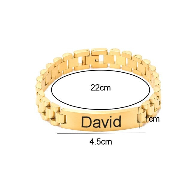 Personalisiertes Edelstahl Armband "Grande di bella no.201" - PITANI