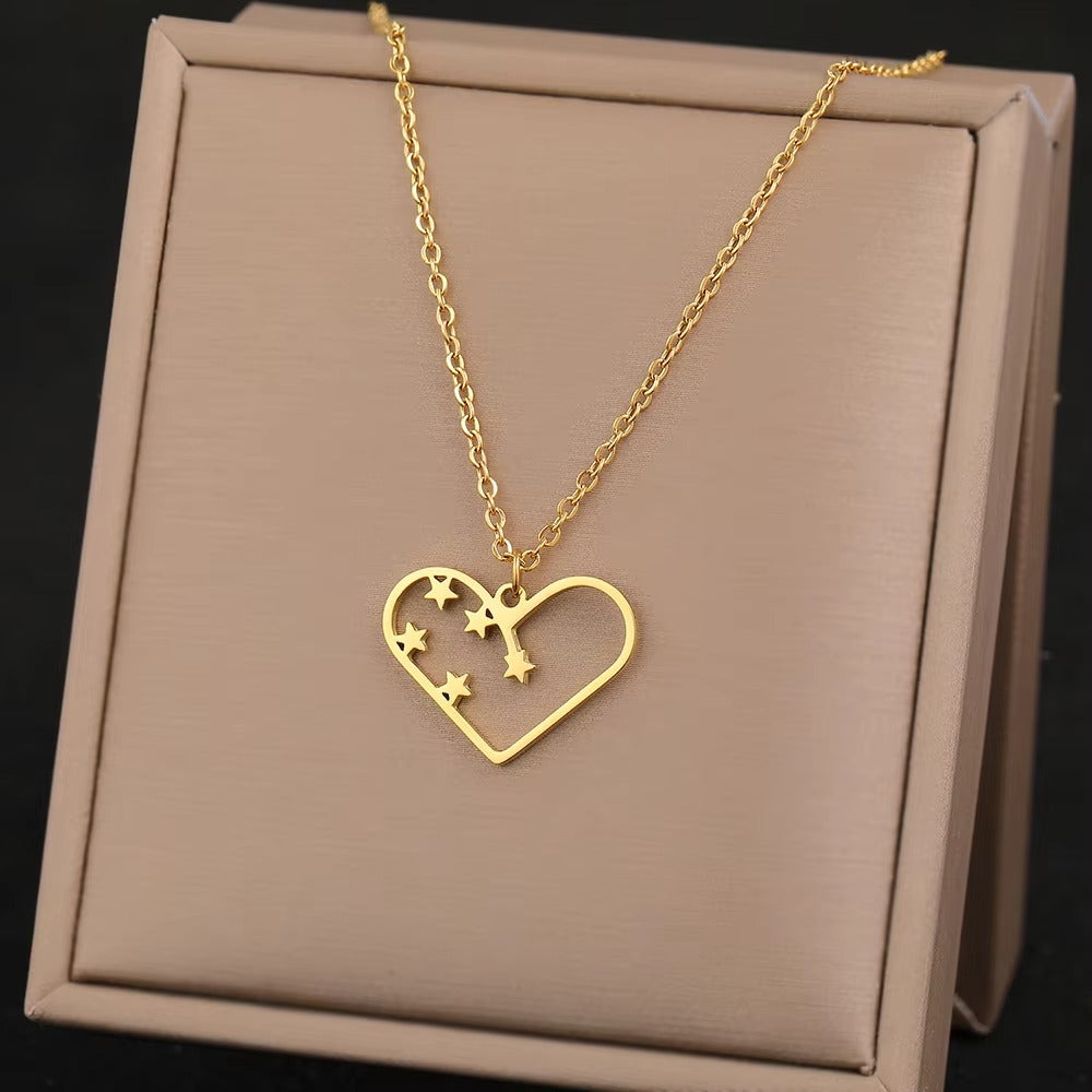Edelstahl Halskette "Simbolo dell'infinito del cuore no.4238" - PITANI