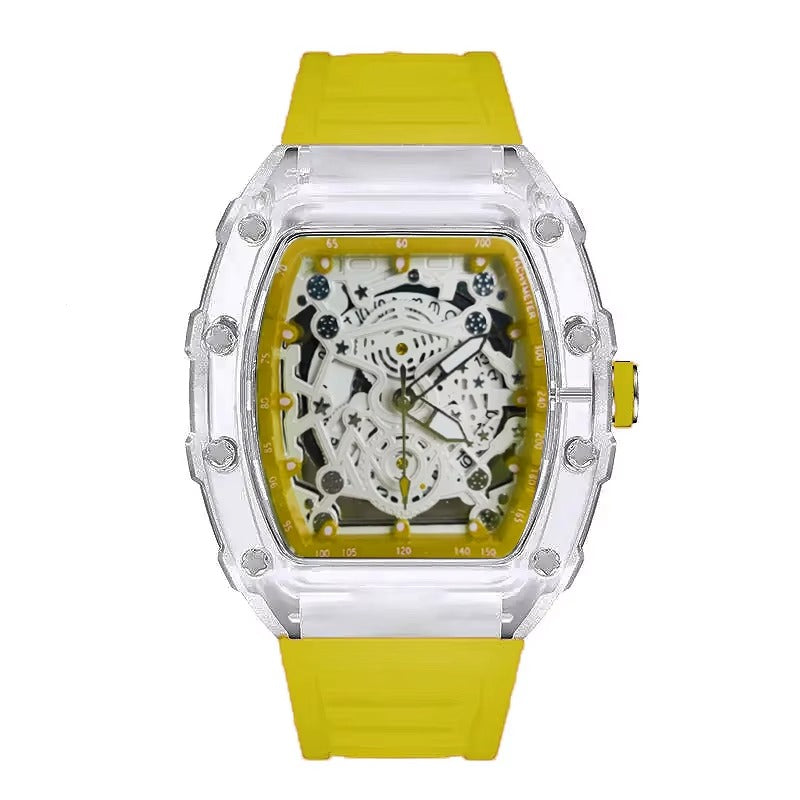Farbenfrohe Bunte Silikon Armbanduhr "Orologio con luce notturna no.4175" - PITANI