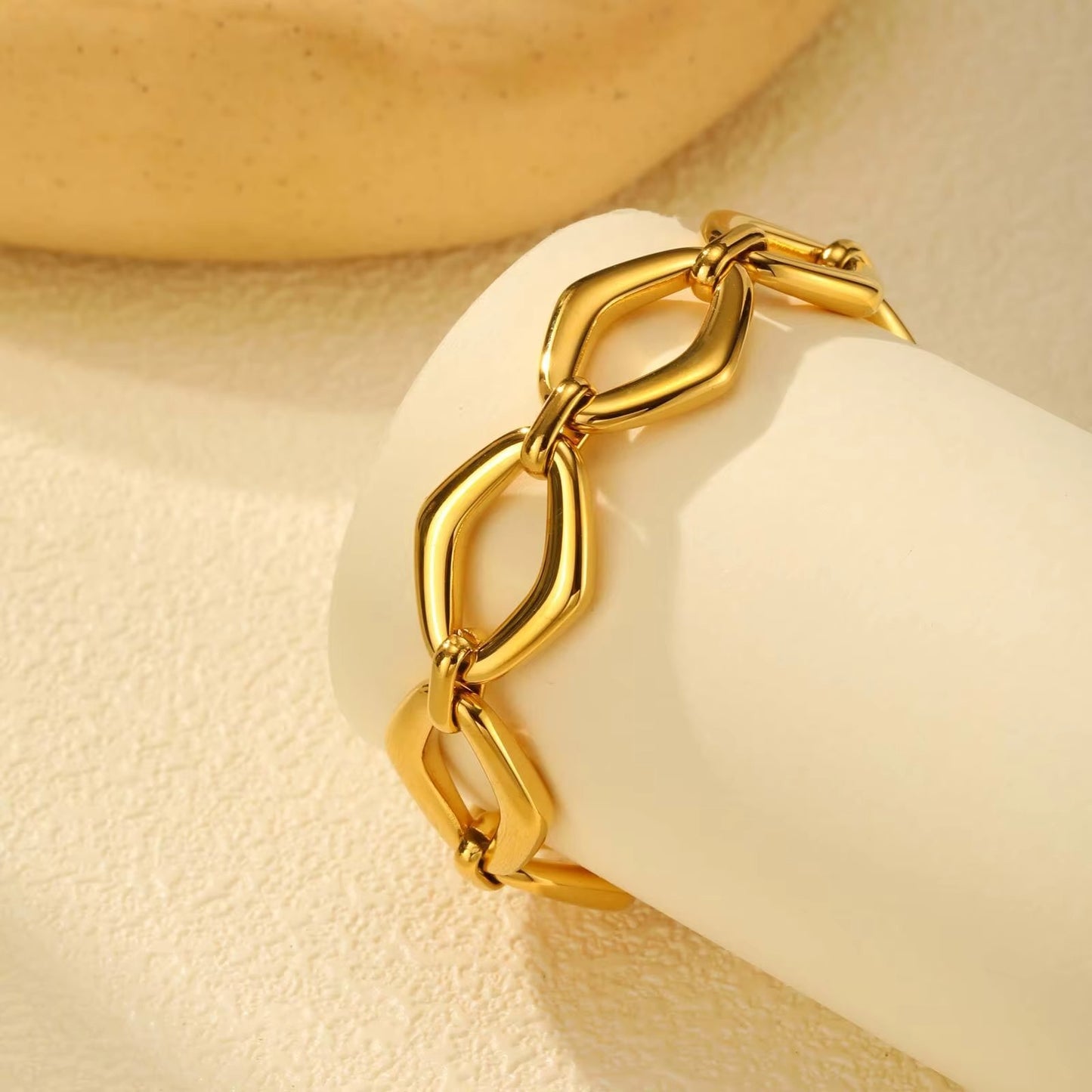 Edelstahl Armband "Bracciale a catena con anello a O no.5324" - PITANI