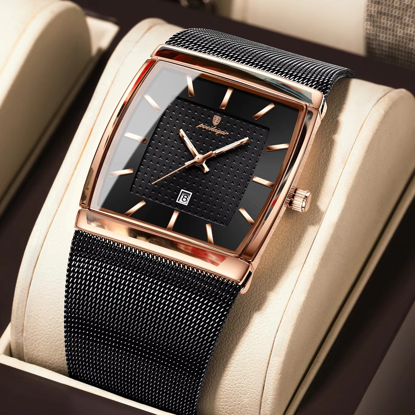 Ultra dünne Quadratische Armbanduhr "Orologio da polso da uomo rettangolare no.4179" - PITANI