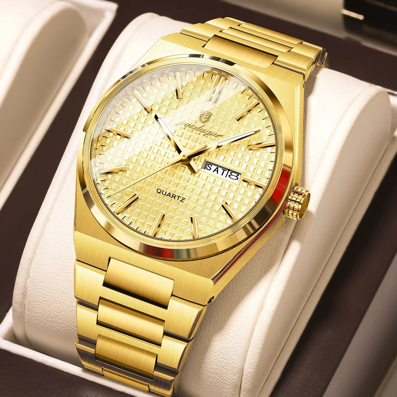 Edelstahl Armbanduhr "Guarda Data Settimana no.4161" - PITANI