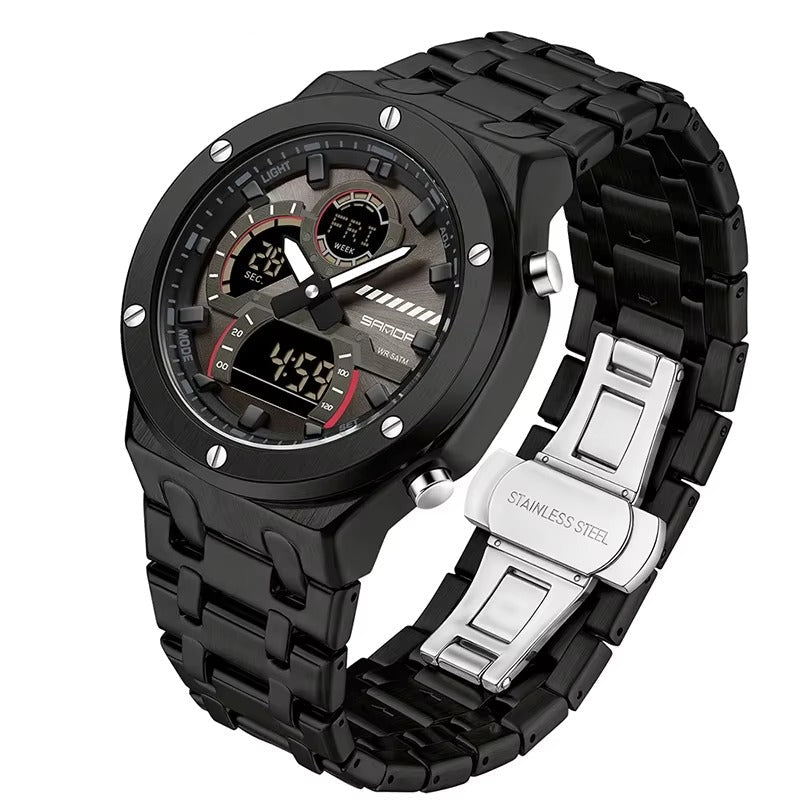 Edelstahl Armbanduhr "Doppio display multifunzionale no.5258“ - PITANI