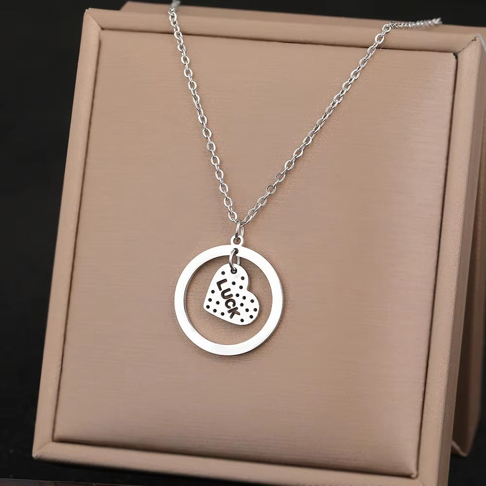 Edelstahl Halskette "Simbolo dell'infinito del cuore no.4238" - PITANI