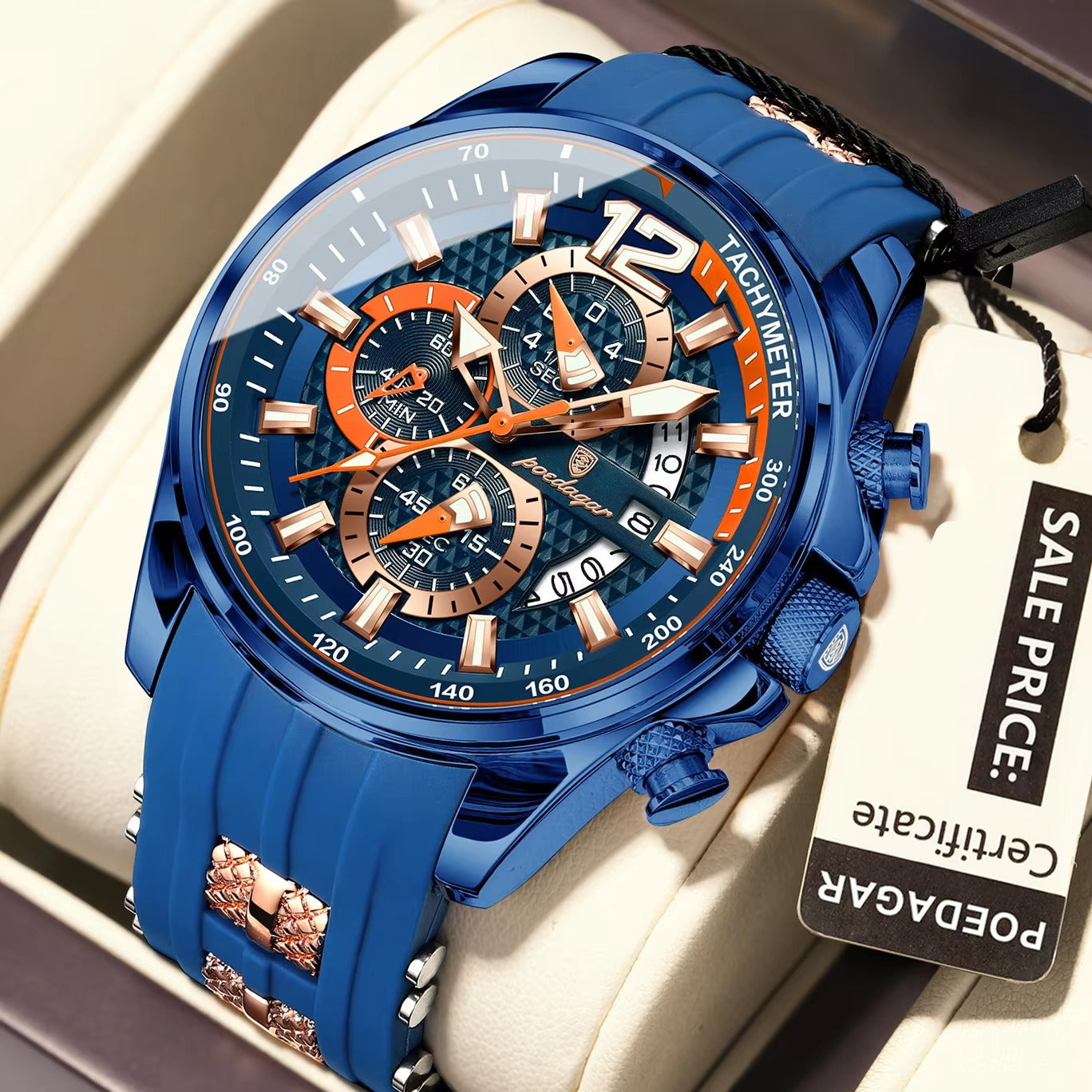 Farbenfrohe Silikon Armbanduhr "Quarzo siliconico no.4160" - PITANI