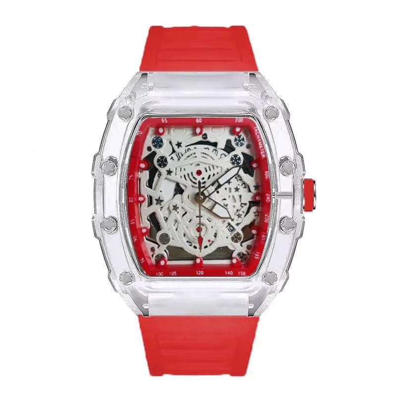 Farbenfrohe Bunte Silikon Armbanduhr "Orologio con luce notturna no.4175" - PITANI