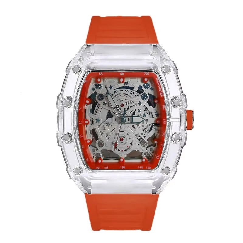 Farbenfrohe Bunte Silikon Armbanduhr "Orologio con luce notturna no.4175" - PITANI