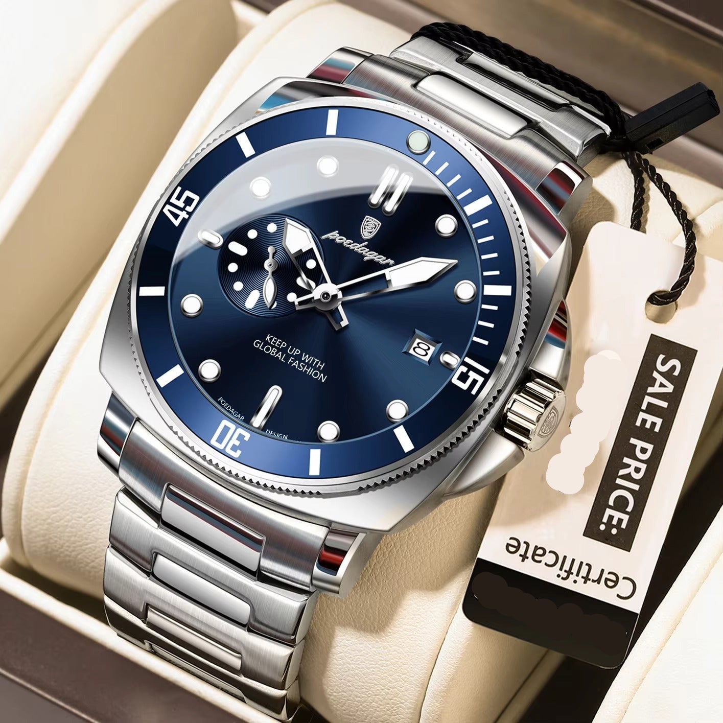 Edelstahl Armbanduhr "Uomo sportivo di lusso no.4178" - PITANI