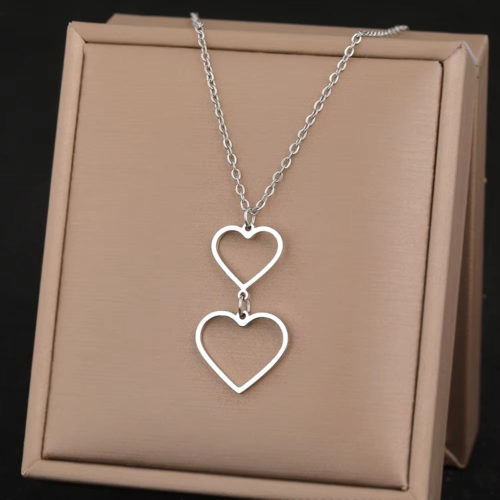 Edelstahl Halskette "Simbolo dell'infinito del cuore no.4238" - PITANI