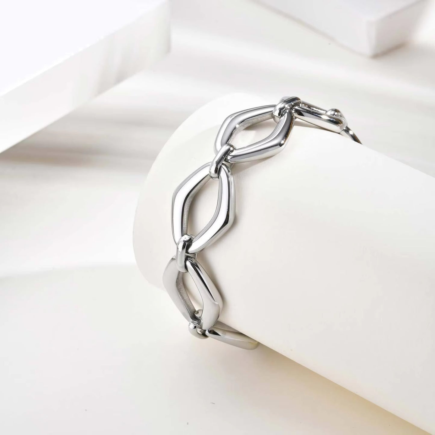 Edelstahl Armband "Bracciale a catena con anello a O no.5324" - PITANI