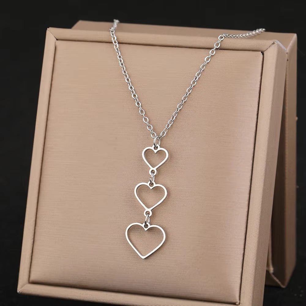 Edelstahl Halskette "Simbolo dell'infinito del cuore no.4238" - PITANI