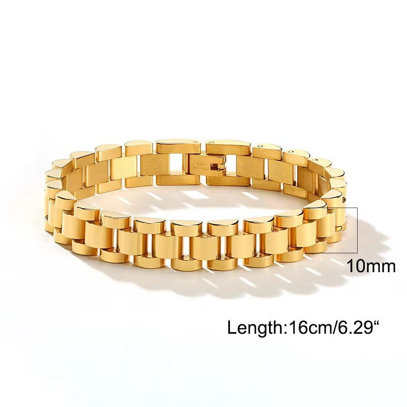Klasisches Edelstahl Armband "Cinturino classico no.5221"