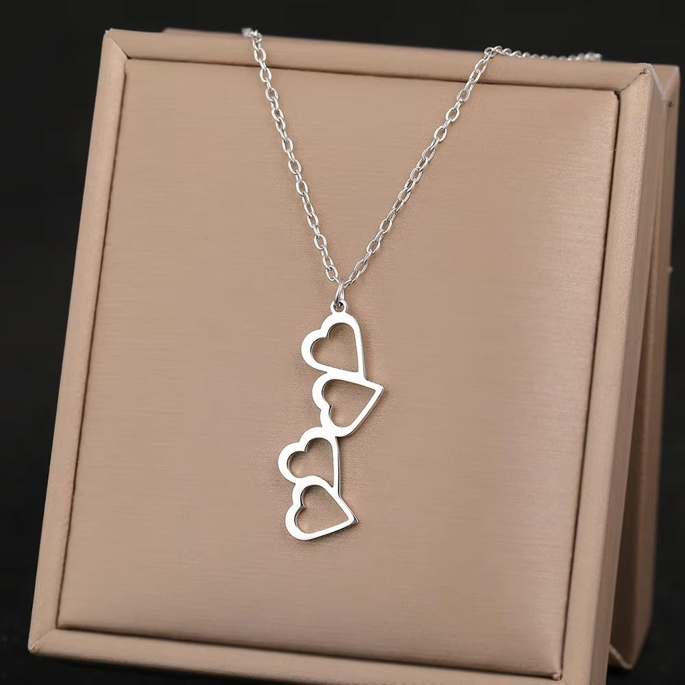 Edelstahl Halskette "Simbolo dell'infinito del cuore no.4238" - PITANI
