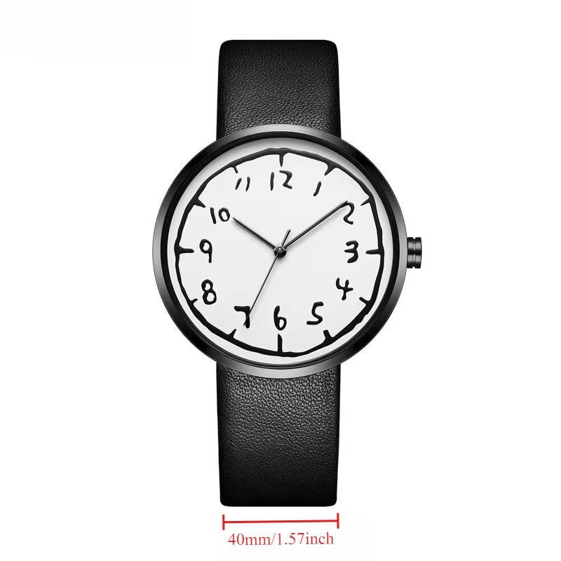 Trendige Armbanduhr mit außergewöhnlicher Schriftart "Modelli di coppia no.5281“ - PITANI