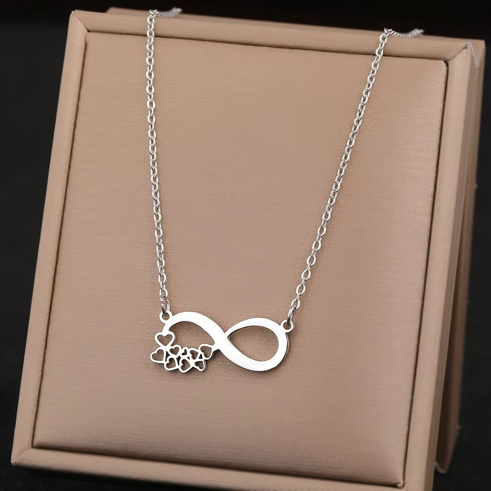 Edelstahl Halskette "Simbolo dell'infinito del cuore no.4238" - PITANI