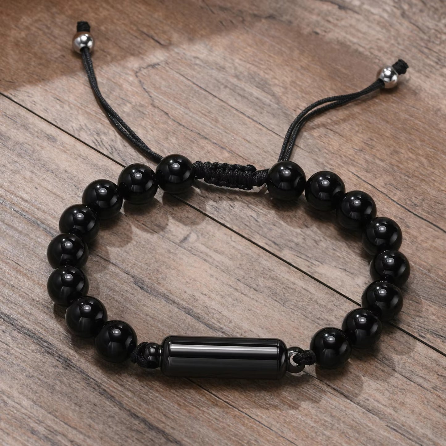 Edelstahl Perlen Armband in verschiedenen Farben "Perline in occhio di tigre no.5321" - PITANI