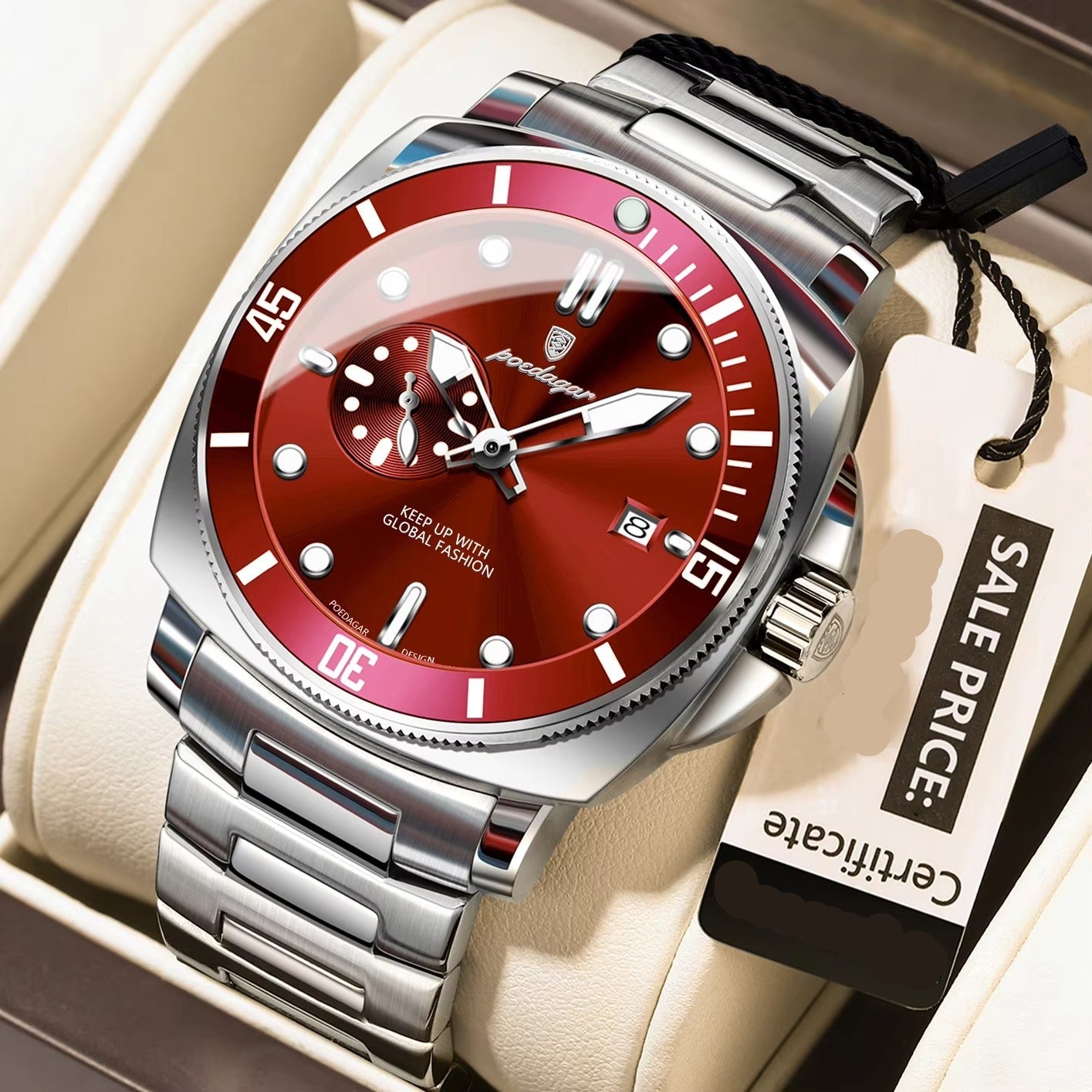 Edelstahl Armbanduhr "Uomo sportivo di lusso no.4178" - PITANI