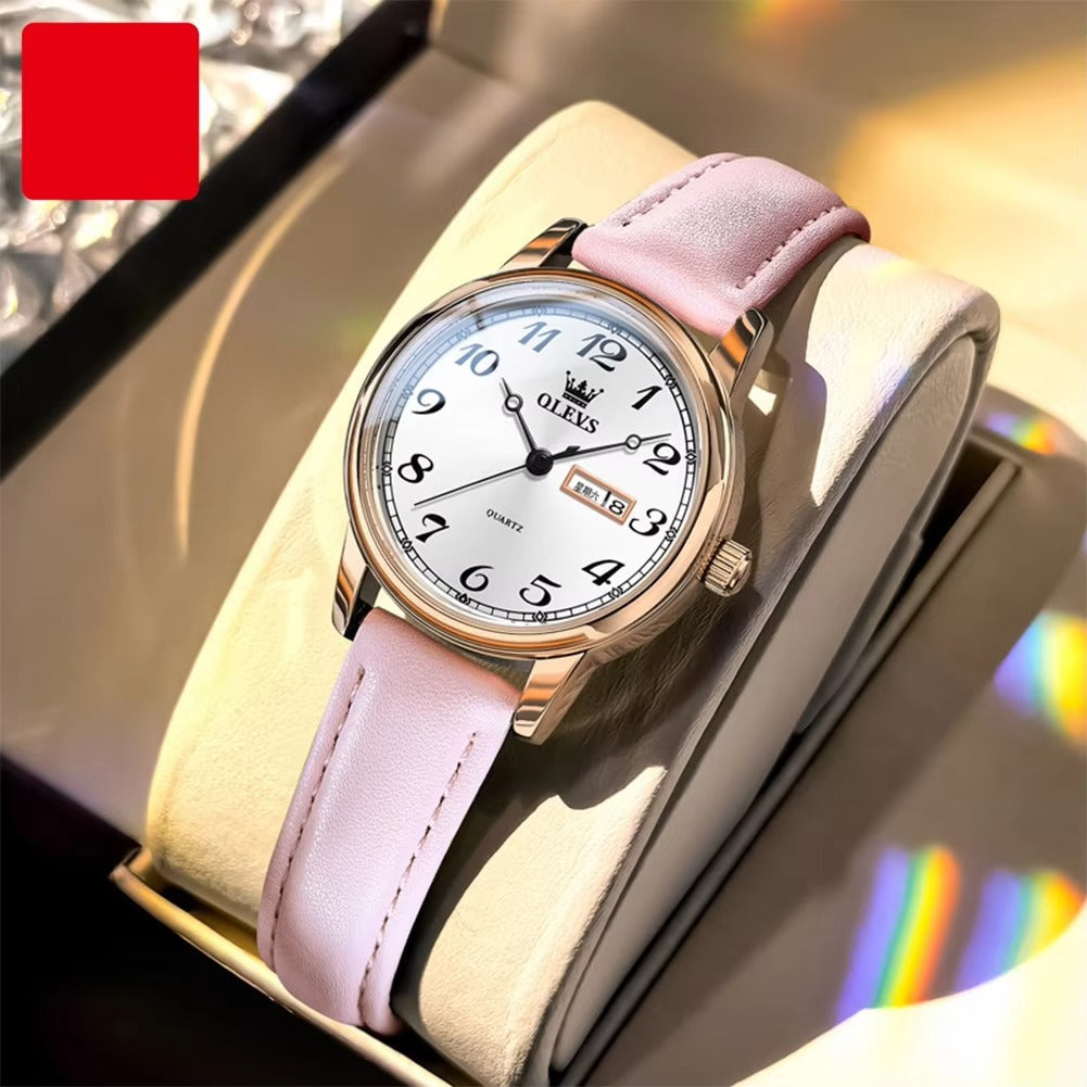 Stilvolle zeitlose Leder Armbanduhr "Arabo impermeabile no.3222" - PITANI