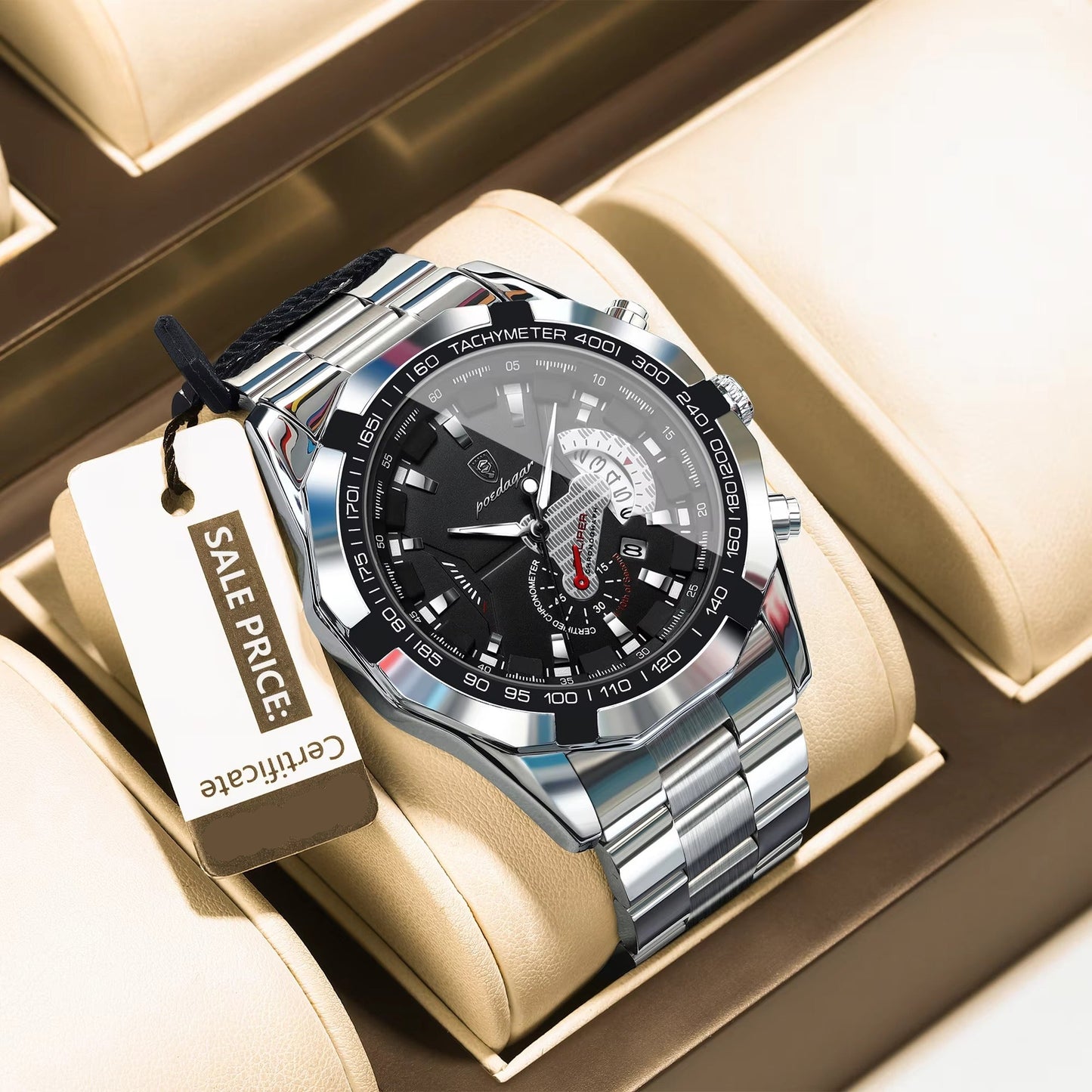 Edelstahl Armbanduhr "Orologio militare da uomo impermeabile no.4191" - PITANI