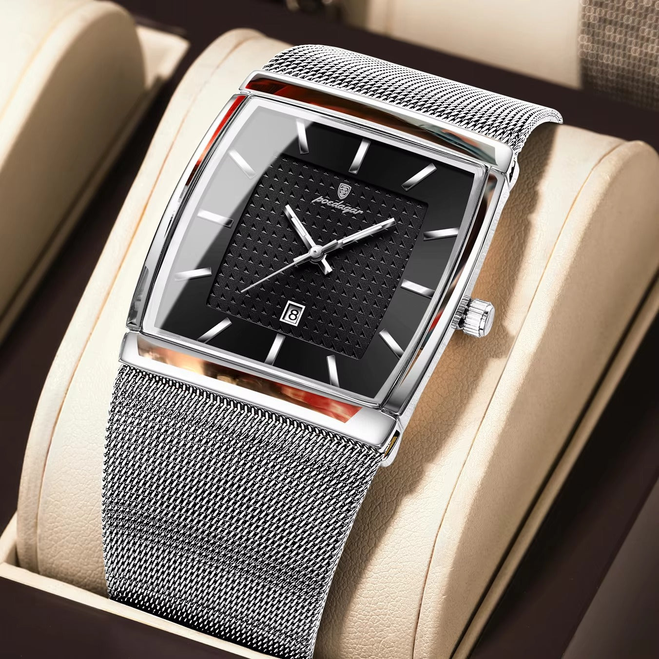 SALE | Ultra dünne Quadratische Armbanduhr "Orologio da polso da uomo rettangolare no.4179" - PITANI