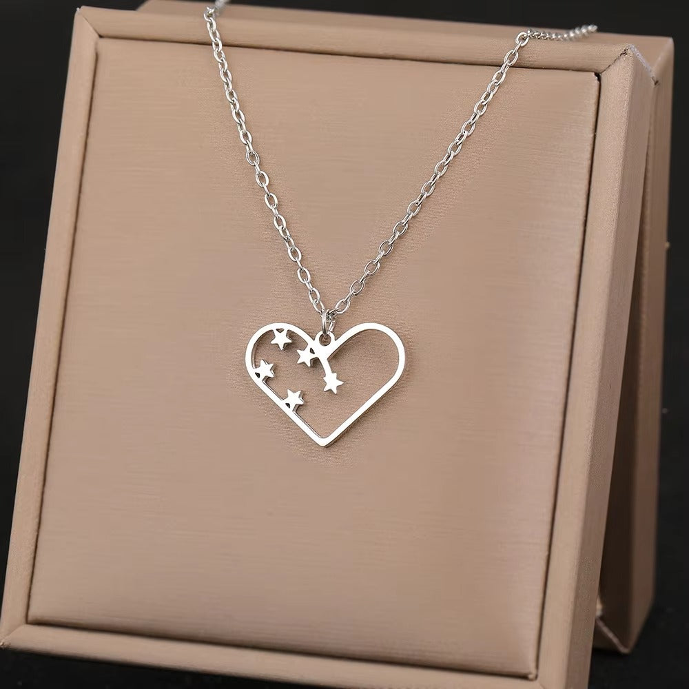 Edelstahl Halskette "Simbolo dell'infinito del cuore no.4238" - PITANI