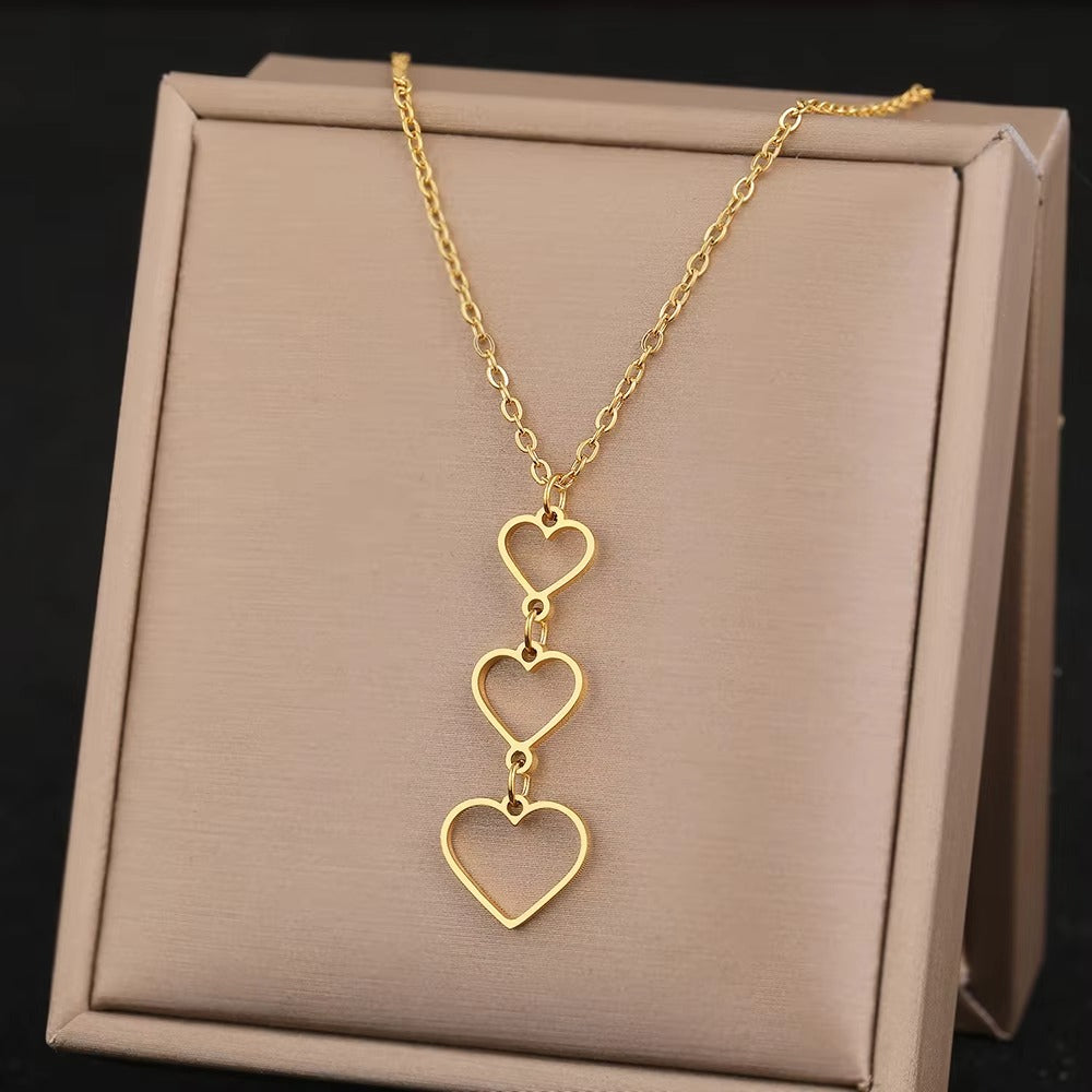 Edelstahl Halskette "Simbolo dell'infinito del cuore no.4238" - PITANI