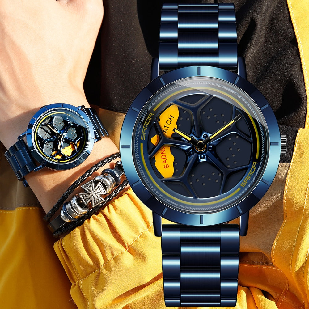 Rotierende Felgen Armbanduhr "Giallo Orologio no.406" - PITANI