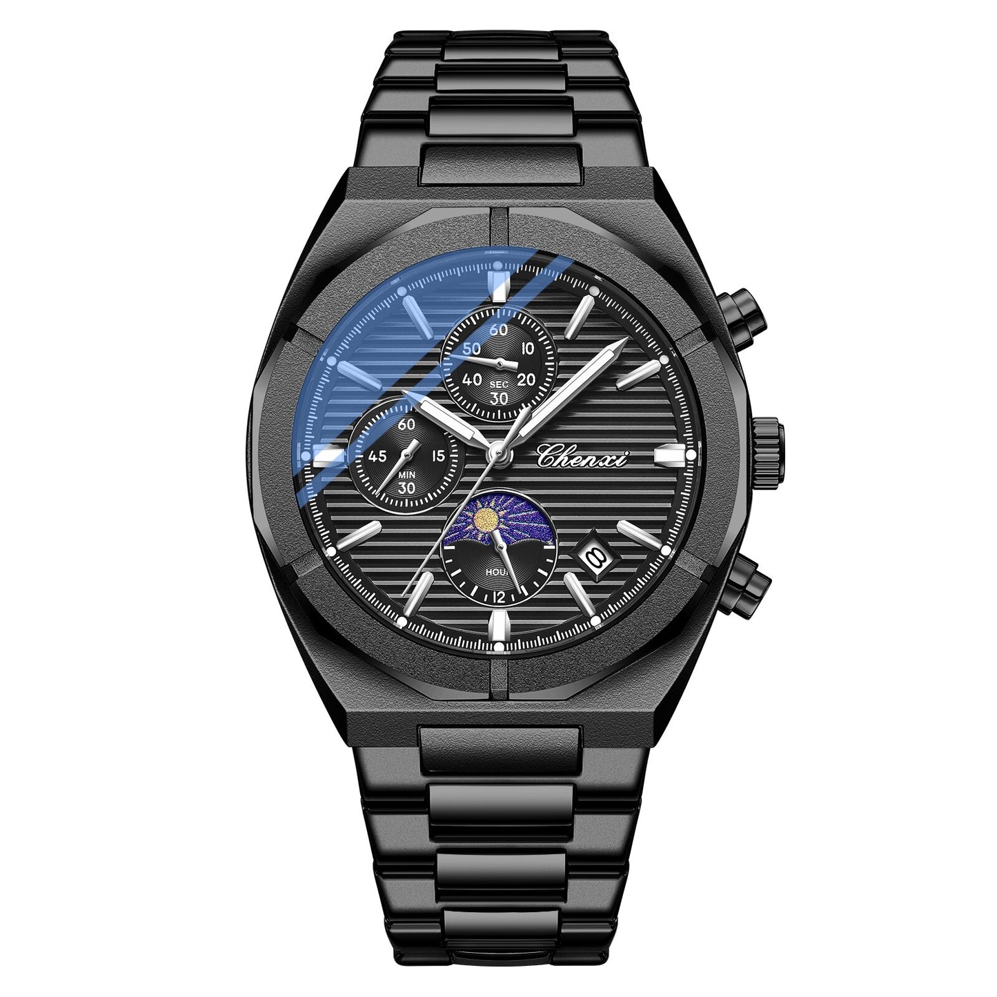 Edelstahl Armbanduhr "Guardolo Blu no.303" - PITANI