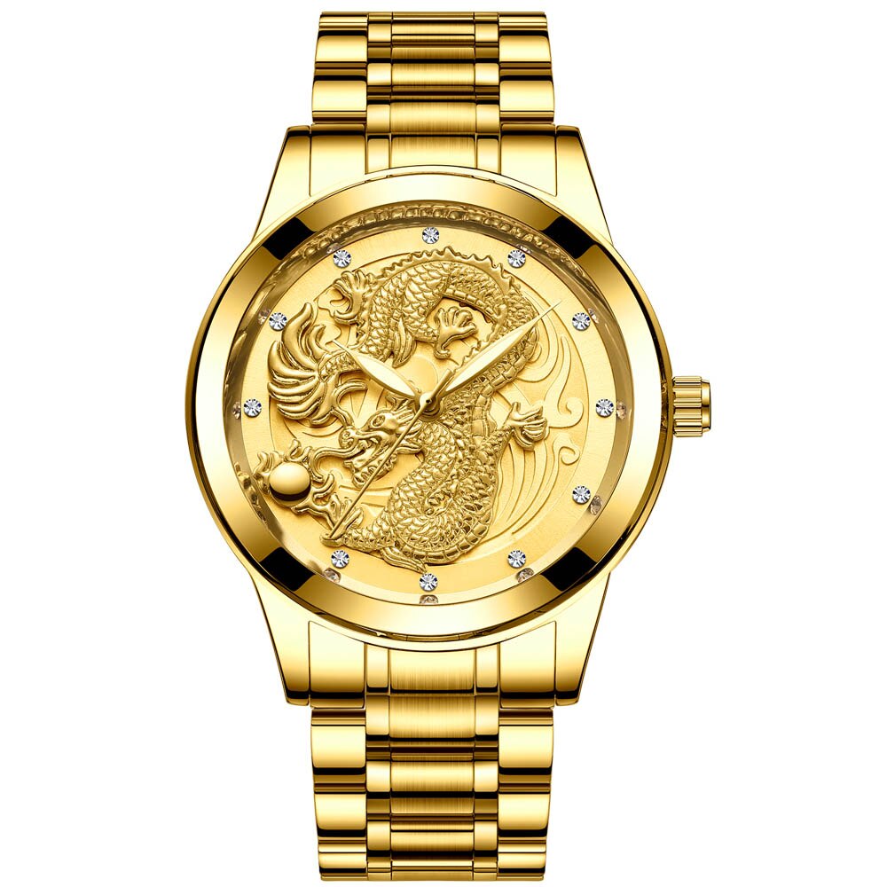 Drachenmotiv Edelstahl Armbanduhr "Orologio no.290" - PITANI