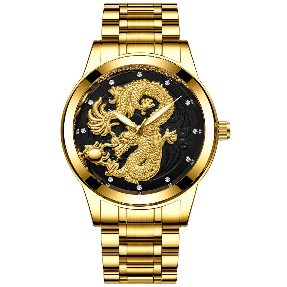 Drachenmotiv Edelstahl Armbanduhr "Orologio no.290" - PITANI