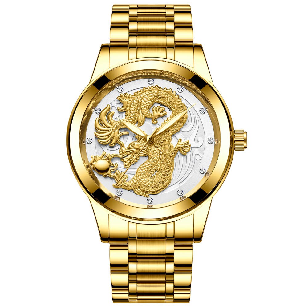 Drachenmotiv Edelstahl Armbanduhr "Orologio no.290" - PITANI