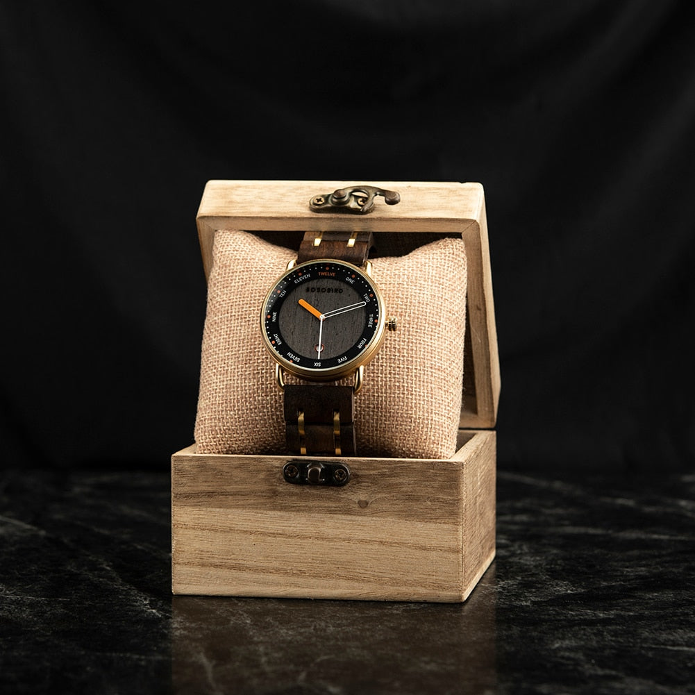 Holz Armbanduhr "Forme Luna no.789" - PITANI