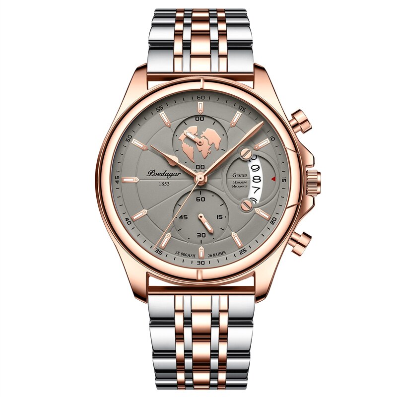 Edelstahl Armbanduhr "Acciaio Pieno no.260" - PITANI