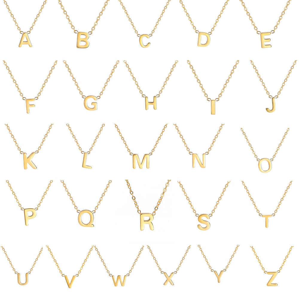 Edelstahl Buchstaben Halskette "Lettera normale di no.548" - PITANI