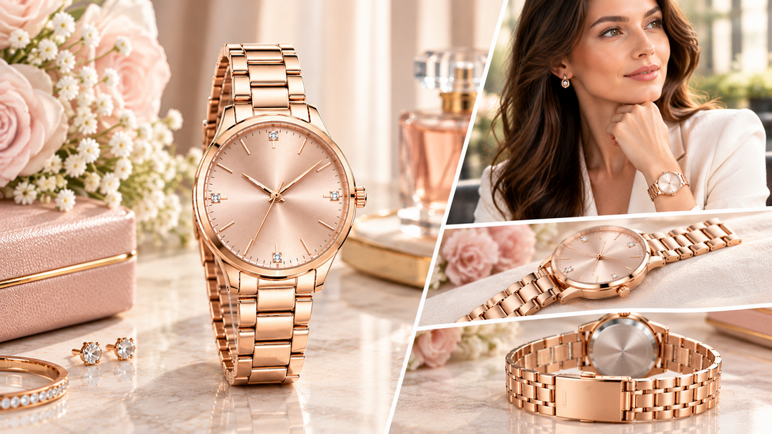 damen-fashion-uhr-rosegold-edelstahl-elegant