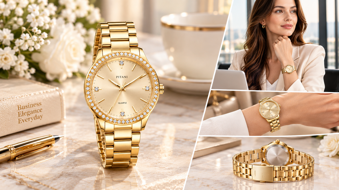 damen-armbanduhr-gold-elegant-quarz-business-stil