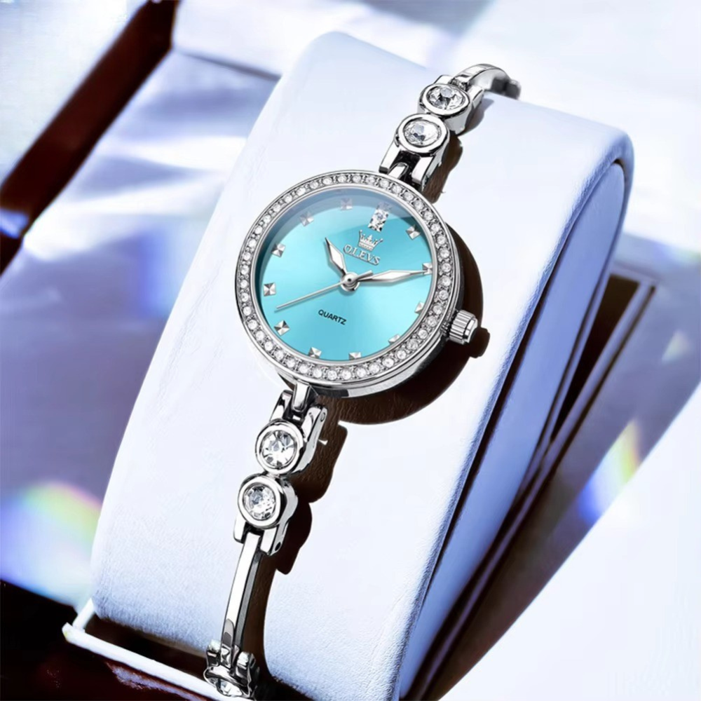 Zirconia besetzte Glitzer Edelstahl Armbanduhr "Orologio elegante da donna no.3218" - PITANI