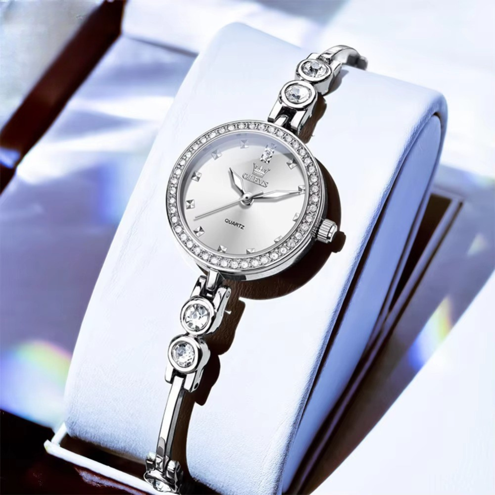 Zirconia besetzte Glitzer Edelstahl Armbanduhr "Orologio elegante da donna no.3218" - PITANI