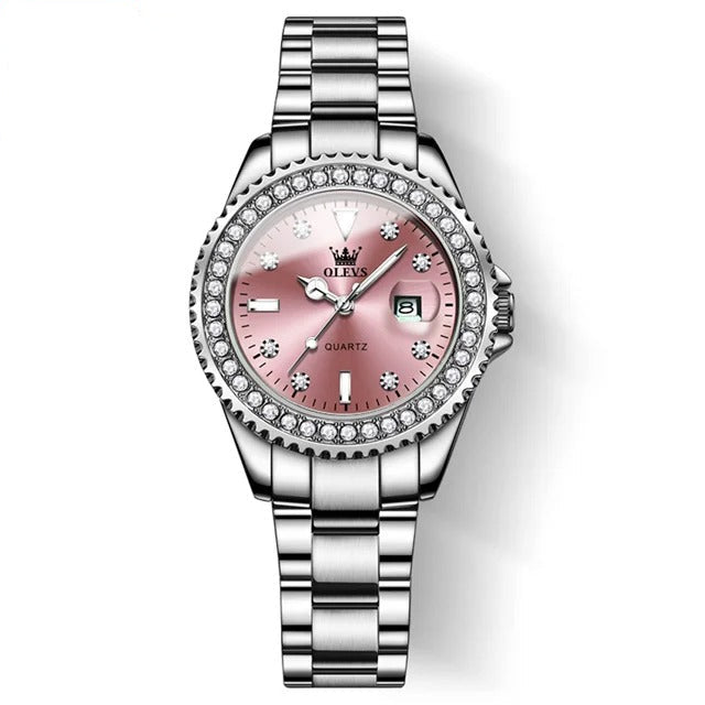 Leder Glitzer Armbanduhr "Diamante belle O rologiono.3244“ - PITANI