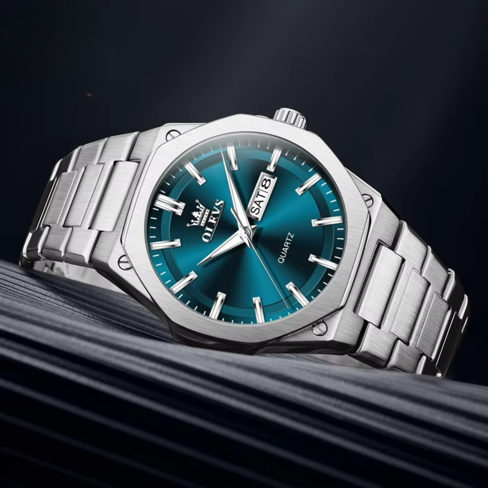 Elegante achteckige Edelstahl Armbanduhr "Orologio bella del mare no.5298“ - PITANI