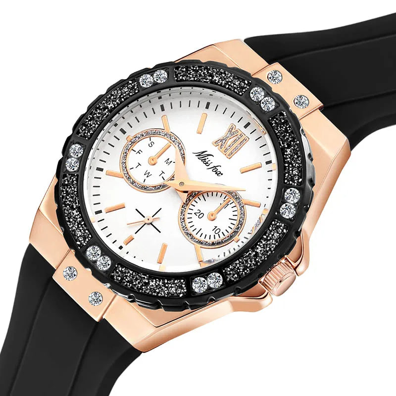 Silikon Armbanduhr "Rosa Diamante no.477 " - PITANI