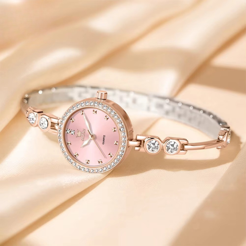 Zirconia besetzte Glitzer Edelstahl Armbanduhr "Orologio elegante da donna no.3218" - PITANI