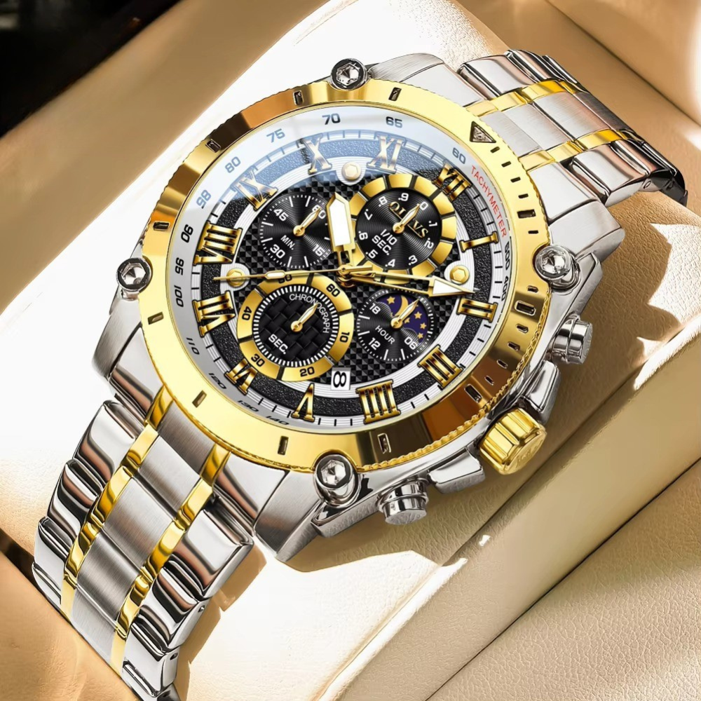 Edelstahl Armbanduhr mit sportlich eleganter Optik "Fasi lunari no.5177" - PITANI