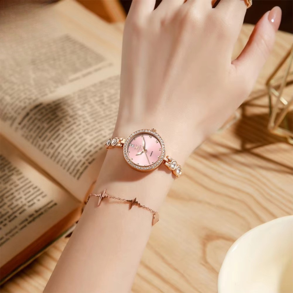 Zirconia besetzte Glitzer Edelstahl Armbanduhr "Orologio elegante da donna no.3218" - PITANI