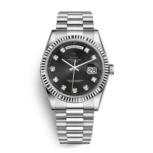 SALE | Edelstahl Armbanduhr "Orologio Blu di Diamante no.353" - PITANI