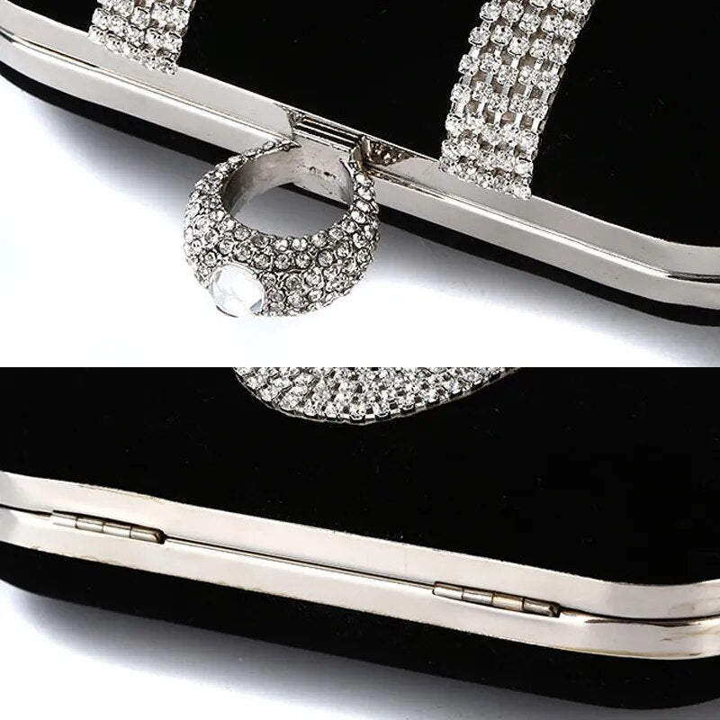 Premium "Borse Diamante" Handtasche/Clutch Größe "S" - PITANI