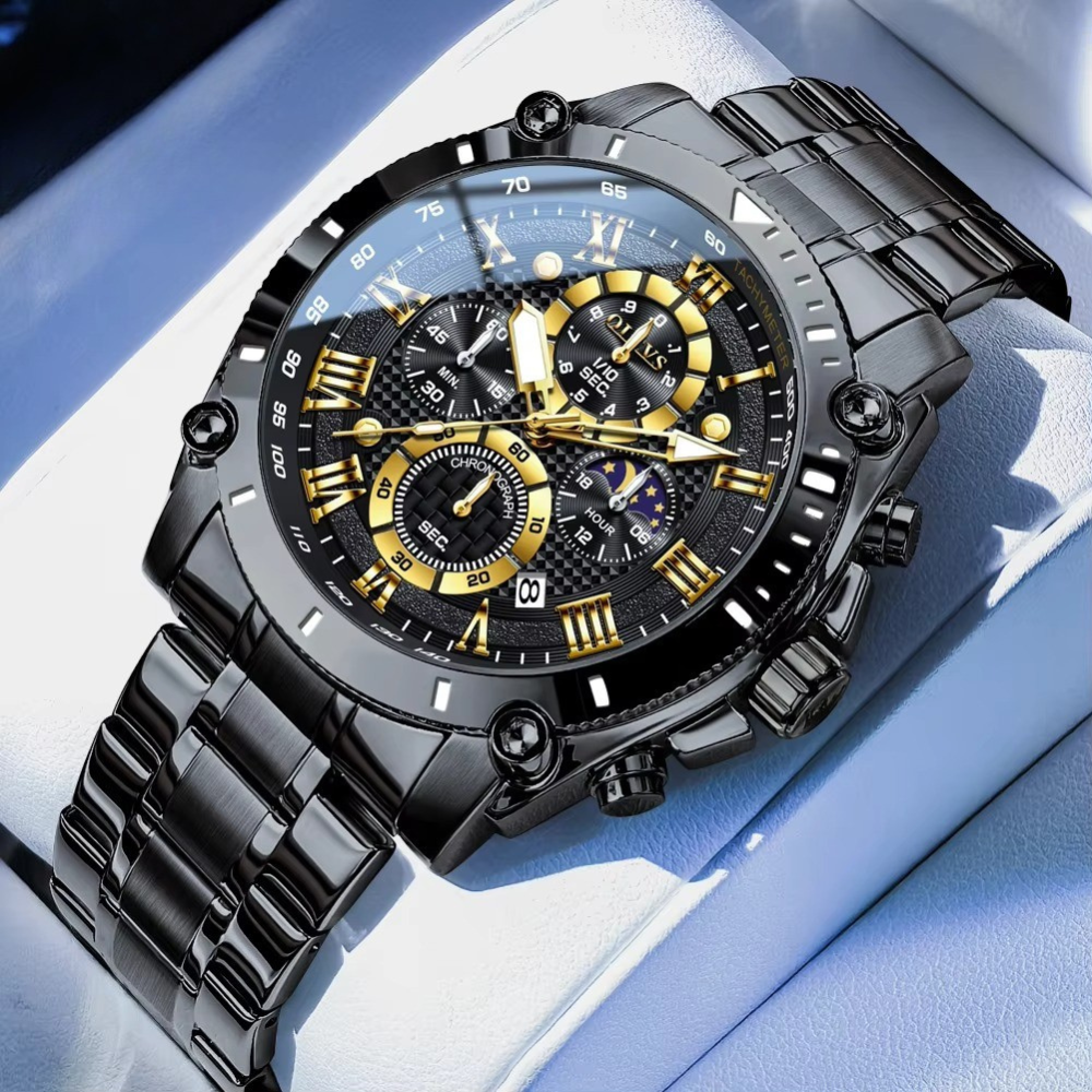 Edelstahl Armbanduhr mit sportlich eleganter Optik "Fasi lunari no.5177" - PITANI