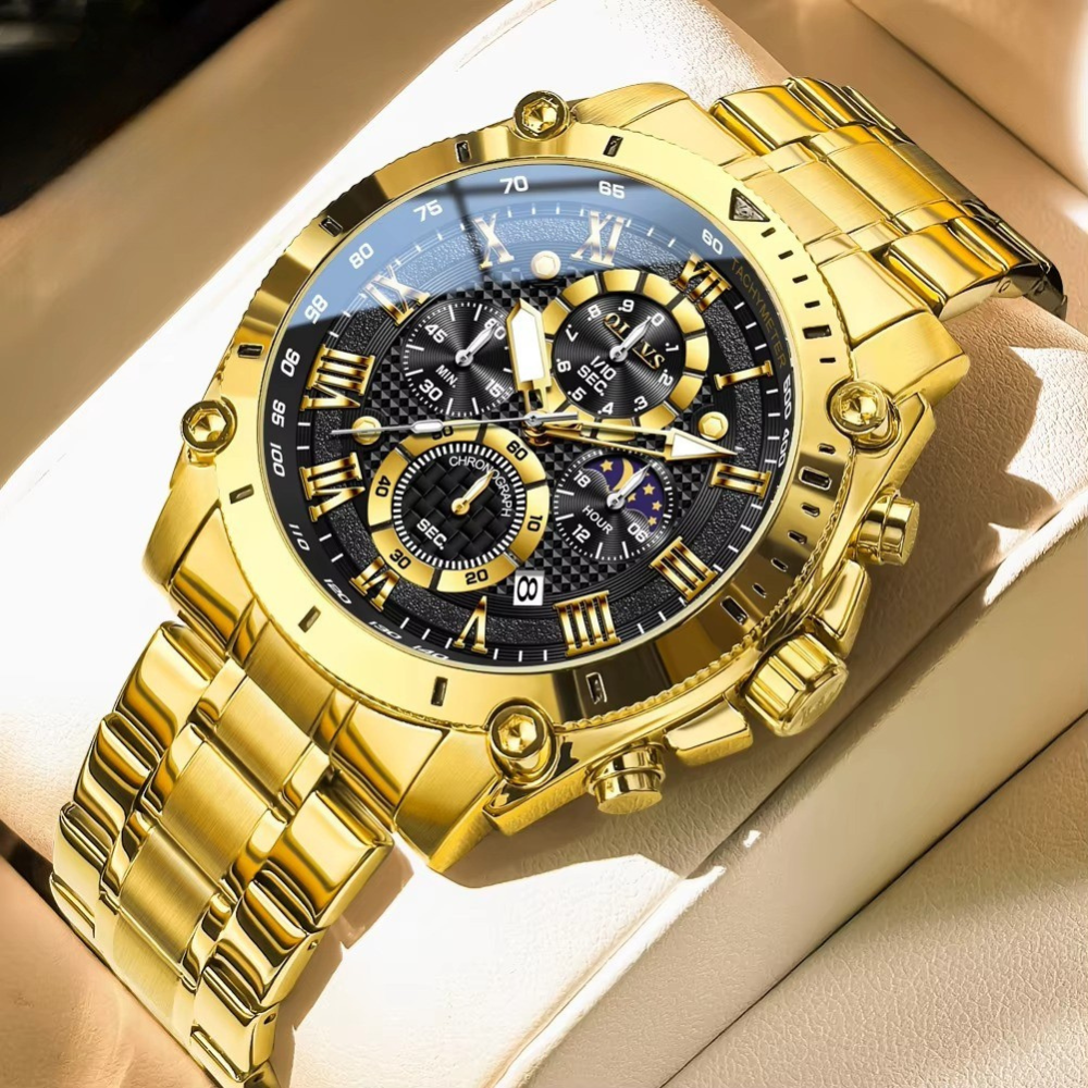 Edelstahl Armbanduhr mit sportlich eleganter Optik "Fasi lunari no.5177" - PITANI